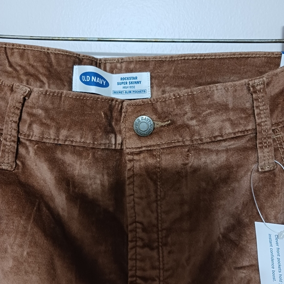 Rockstar, super skinny, high Rise pants size 16 slimming pockets Brown soft - Picture 3 of 4